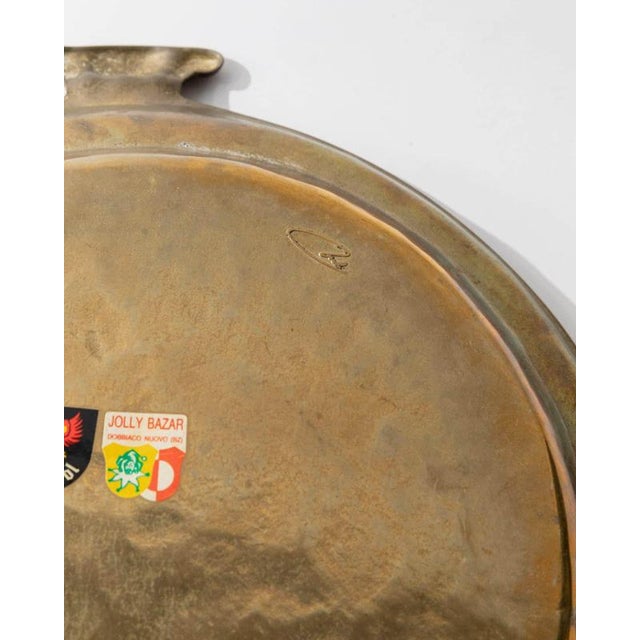 Vintage Brass Tray by Collini, South Tyrol, 1960s For Sale - Image 6 of 11