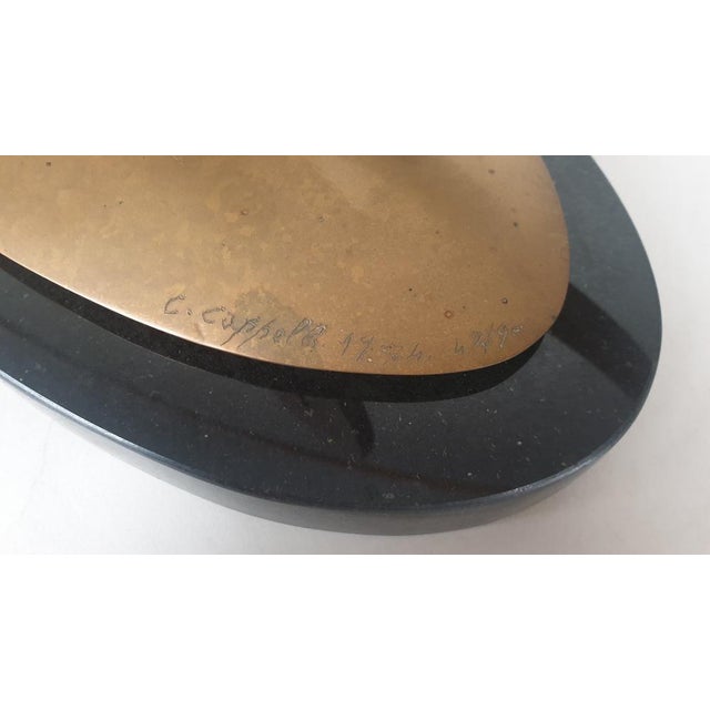 Carmello Cappello, Sculpture on Base, 1974, Bronze & Marble For Sale - Image 13 of 14