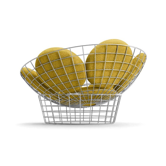 Contemporary Verner Panton Peacock Chair in Metal by Verner Panton for Karakter X Cassina For Sale - Image 3 of 16
