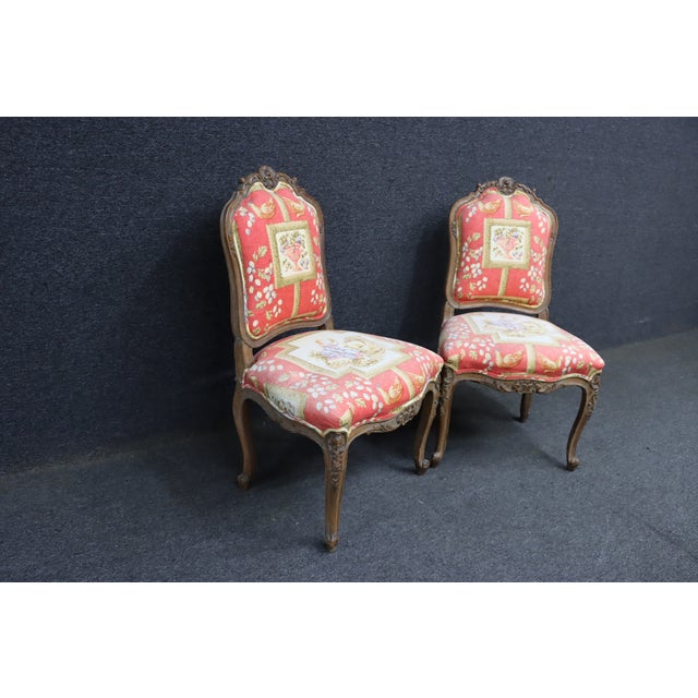 Louis XV Style Walnut Side Chairs – Pair For Sale In Philadelphia - Image 6 of 11