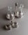 American Vintage Silver-Plated Glass Salt and Pepper Shaker and Vinegar and Oil Bottles, Italy, 1970s, Set of 5 For Sale - Image 3 of 12