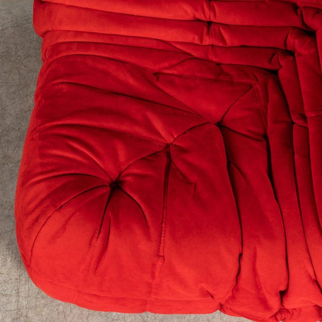 Red Red Togo Corner Sofa by Michel Ducaroy for Ligne Roset, France, 1973 For Sale - Image 8 of 18