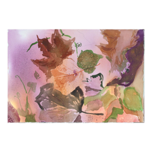 Botanical Study Autumn Grape Leaves #2 by Les Anderson