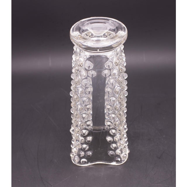 Mouthblown bugnato crystal Murano glass vase. Attribuited to Ercole Barovier for Barovier & Toso. An incredible Italian...