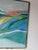 1970’s Vintage Expressionist Abstract Acrylic on Canvas Painting in Gold Aluminum Frame For Sale - Image 10 of 12
