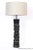 1950s James Mont Carved Black Ebonized Wood Table Lamp For Sale - Image 6 of 13