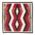 Galerie Shabab Collection Tribal Mid-20th Century Handmade American Flatweave Navajo Square Accent Rug For Sale