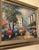 1970s Quiet Street Original Oil Painting 24x36 1970’s Framed For Sale - Image 4 of 5