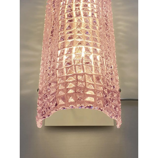 Contemporary Italian Murano Glass Pink “Cocodrile” Wall Sconces in Modern Organic Lot of 4 For Sale - Image 3 of 6