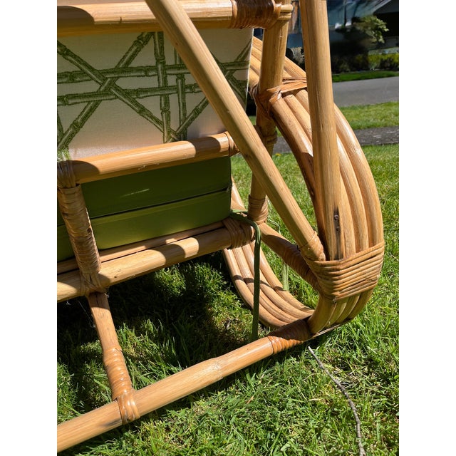 Sand Offered at a Compelling Value - The "Idea Home" 4-Strand 3/4 Pretzel Rattan Suite (3 Pieces) For Sale - Image 8 of 18