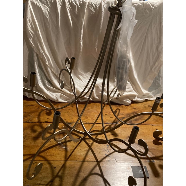 Metal Hubbardton Forge Gold Bella Chandelier Light For Sale - Image 7 of 12