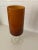 Elegant cylindrical vase with a deep caramel cased glass top with a clear foot. This hand blown work would look amazing as...