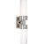 Marais Large Double Bath Sconce in Polished Nickel with White Glass Designer: Thomas O'Brien Height: 19.75" Extension: 6"...