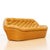 Sculptural 1970s Tufted Camel Lounge Chair & Sofa Set For Sale - Image 9 of 18