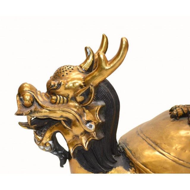 Chinese Dragon Crane Incense Burner in Bronze For Sale - Image 6 of 12