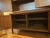 Wood 1950s Mid-Century Modern Wood Hutch / China Cabinet With Brass Hardware For Sale - Image 7 of 12