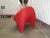 Vintage Fire Engine Red Italian Lounge Chairs - a Pair For Sale - Image 12 of 13