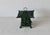 Japanese 1970s Toro Japanese Iron Hanging Lantern in Green Takaoka For Sale - Image 3 of 9