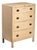 Vintage Metal Lowboy Dresser in Cream Enamel For Sale