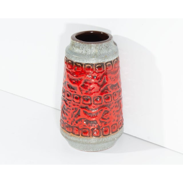 Mid-Century Modern Carstens Tönnieshof West German Prehistoric Design Ceramic Vase For Sale - Image 3 of 7