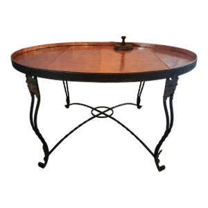 19th Century French Iron and Copper Table