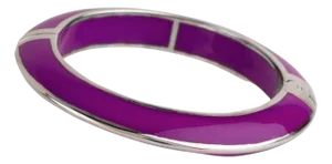 Miriam Salat Candy Violet Resin Sterling Silver Bangle