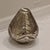 Vintage Antique Mercury Glass Vase With Hand Painted Raised Textured Gold Leaf Motif For Sale In Chicago - Image 6 of 10