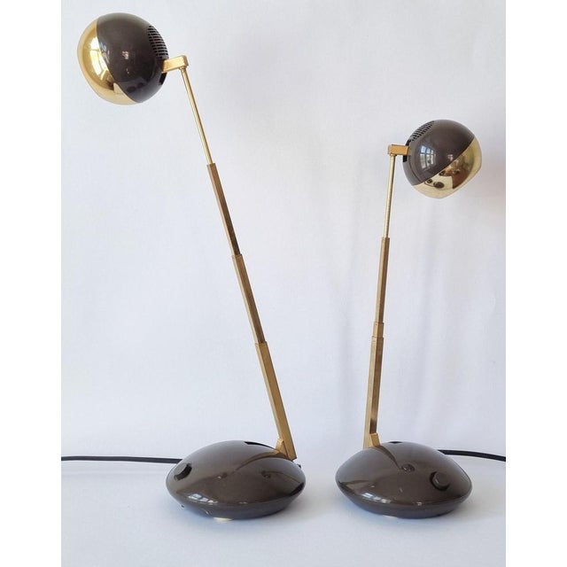 Metal Mid-Century Telescope Table Lamps from Eichhoff Werke, Germany, 1979, Set of 2 For Sale - Image 7 of 18