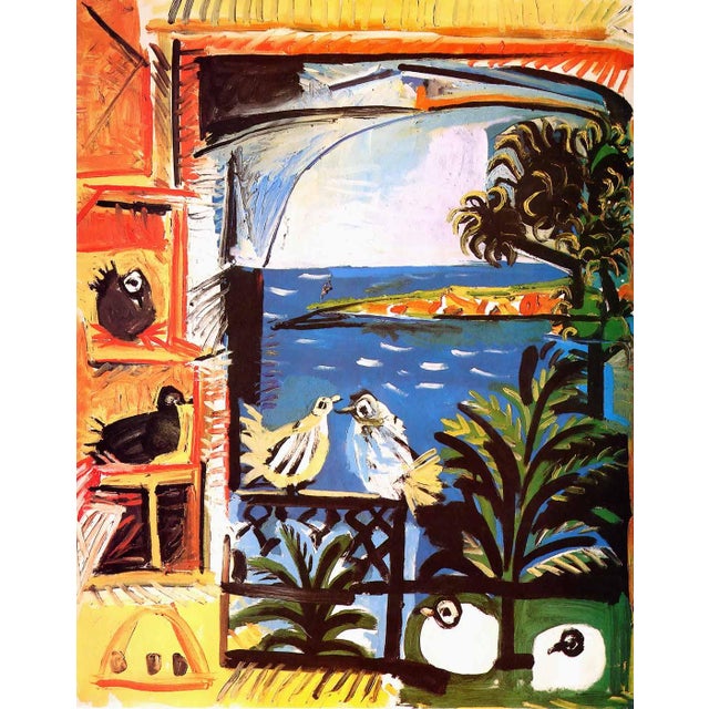 Artist: Pablo Picasso Title: The pigeons Medium: Giclee Marks: L.E numbered Paper size: watercolor paper 19 x 13 inch...