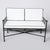 This exceptional three-piece vintage Neoclassical outdoor lounge set masterfully balances architectural rigor with...