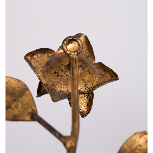 Gilded Metal Wall Coat Racks, France, 1950s, Set of 2 For Sale - Image 9 of 13