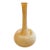 1980s Cenedese Style Yellow Scavo Murano Glass Vase For Sale