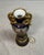 Antique Hand Painted Royal Vienna Porcelain Cobalt Gold Lidded Vase Mini Urn For Sale - Image 13 of 18