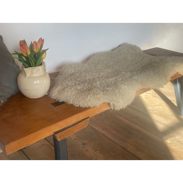 Large Antique Oak Bench For Sale - Image 5 of 18