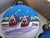 Vintage German Hand-Painted Glass Christmas Ornaments, 1980s, Set of 4 For Sale - Image 4 of 12