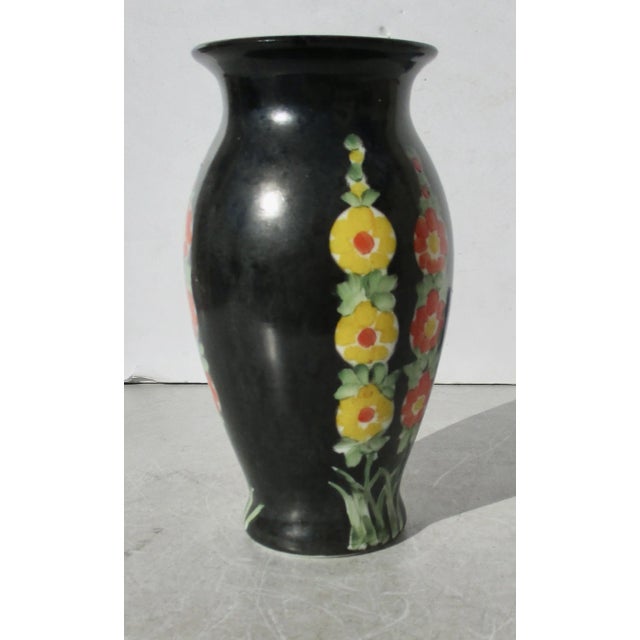 Art Deco Art Deco Enamel on Glass Vase Circa 20s' For Sale - Image 3 of 6
