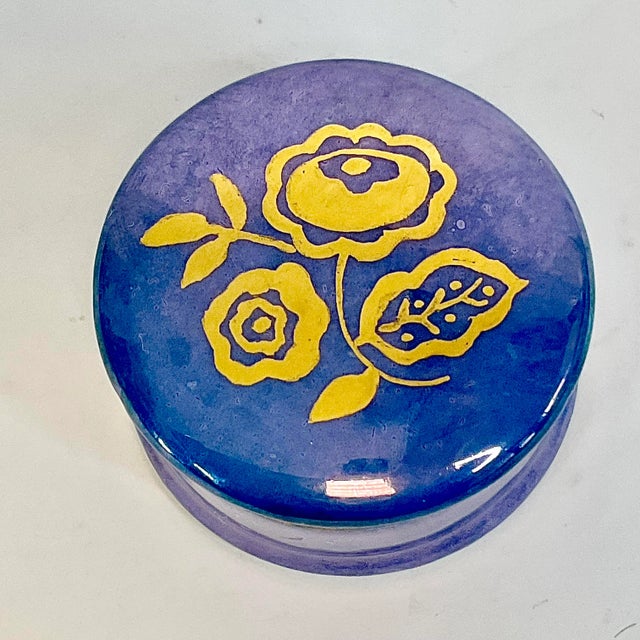 Art Deco 1930s Vintage Boho Chic German Art Deco Trinket Box For Sale - Image 3 of 8