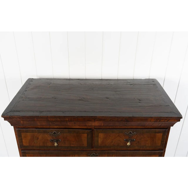 18th Century Walnut George II Queen Anne Chest on Stand For Sale - Image 14 of 15