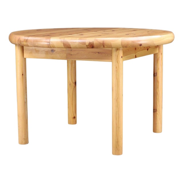 Vintage Danish Extendable Dining Table in Pine by Rainer Daumiller, 1970s For Sale