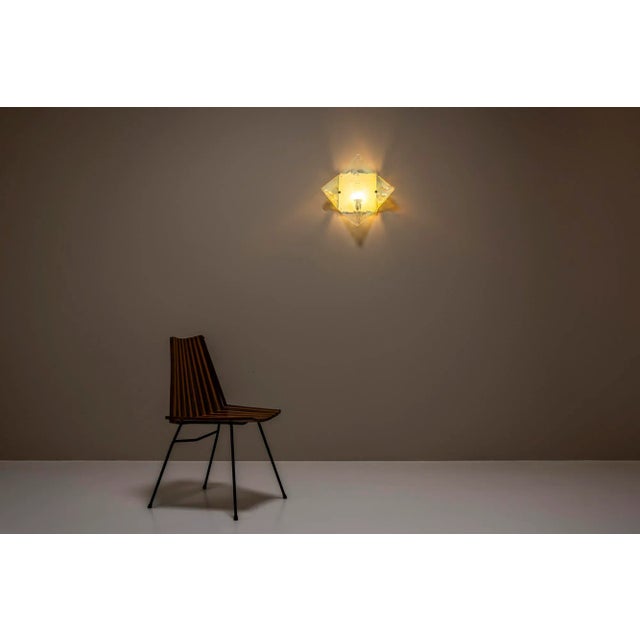 Blue Wall Lamp in Light Blue Murano Glass from Mazzega, Italy, 1970s For Sale - Image 8 of 14