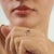 Minimalist Bezel Set Pear 0.8 Ct Red Ruby Solitaire Ring in 925 Solid Silver Size 7.5 For Sale - Image 9 of 14