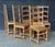 Oak Farmhouse Dining Chairs, 1920, Set of 6 For Sale - Image 6 of 9