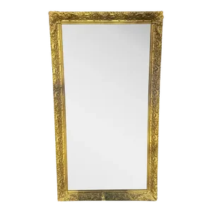 Large 1970s Gold Wooden Painted Frame