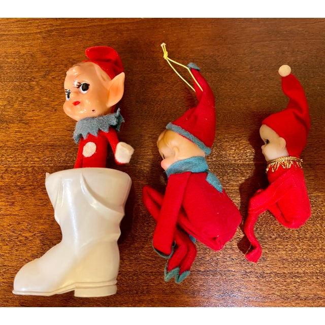1950s Holiday Pixies/Elves/Gnomes- Set of 3 For Sale In Naples, FL - Image 6 of 8