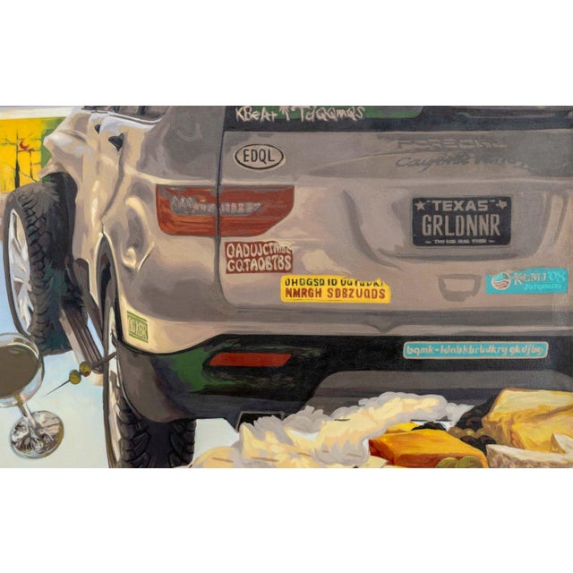 Lindsey Lascaux (American, b. 1991), "Suffer the Most - Cipher E", Acrylic on Canvas, 2023, signed and dated verso,...