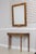 Age: Approx: 80 Years Old Details: Beveled Glass Mirror Painted Porcelain Sevres Style Plaque Accents French Style Brass...