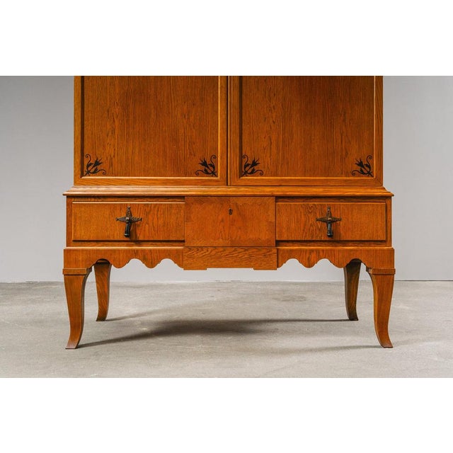 Art Nouveau Linen Wardrobe For Sale - Image 12 of 18