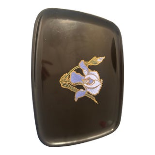 Mid Century Modern Couroc Iris Tray 12 X 9.25 For Sale