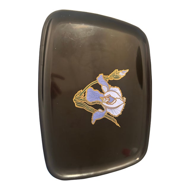 Mid Century Modern Couroc Iris Tray 12 X 9.25 For Sale