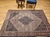 19th Century Antique Persian Senneh Area Rug, Hand-Knotted Wool, Herati Medallion Pattern, Ivory & Navy, 4x6 For Sale - Image 5 of 17